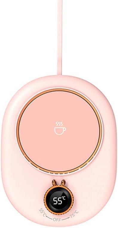 Cup Mini Cup Heater Desktop Coffee Milk Tea Heating Coaster Temperature Adjustable Coaster Heater (Color : Black-JoJo+apos;s Bizarre Adventure1, Size : 1)
