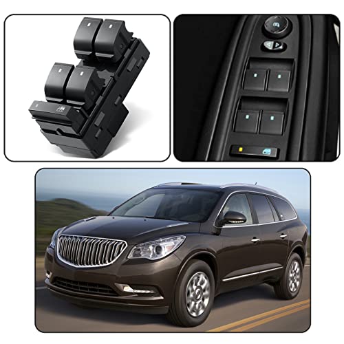 Driver Side Master Power Window Switch For Chevy Silverado Gmc Sierra Traverse Hhr Yukon Buick Replaces# 25789692 20945129 25951963 #TOP5
