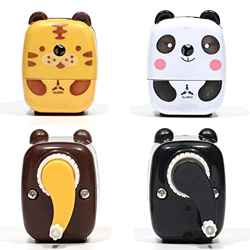 Taille-crayon manuel tigre pour enfants à manivelle - 5