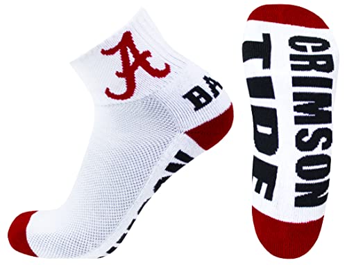 Donegal Bay DB Fan Gear Alabama Crimson Tide White Quarter Socks