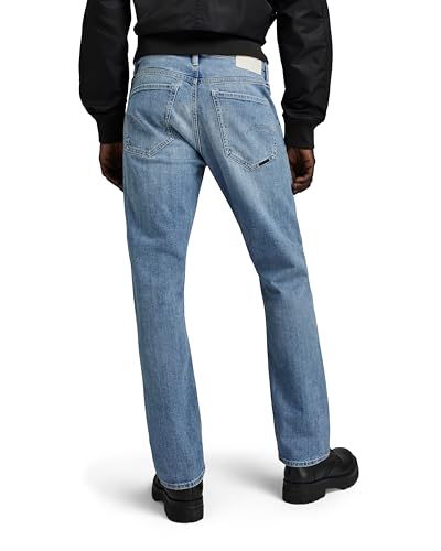G-STAR RAW Men's Mosa Straight Jeans, Sun Faded Amparo Blue D23692-d498-g344, 36W x 34L2