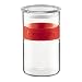 Bodum Presso 34-Ounce  Glass Storage Jar, Red