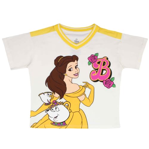 Image of Disney Princess, Lilo and Stitch, Minnie Mouse, Moana and Frozen Girls 2-Piece Sets - Short Sleeve T-Shirt and Skort for Kids