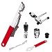 Kit d'outils de Réparation de Vélo, Kit d'outils de Chaîne de Vélo avec Fouet à Chaîne, Extracteur Manivelle de VéLo, Démonte Pédalier, Support Inférieur Supprimer et Clé 16mm