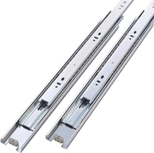 Friho 10 Pair of 16 Inch Hardware Ball Bearing Side Mount Drawer Slides, Full Extension, Available in 12'',14'',16'',18'',20'' Lengths