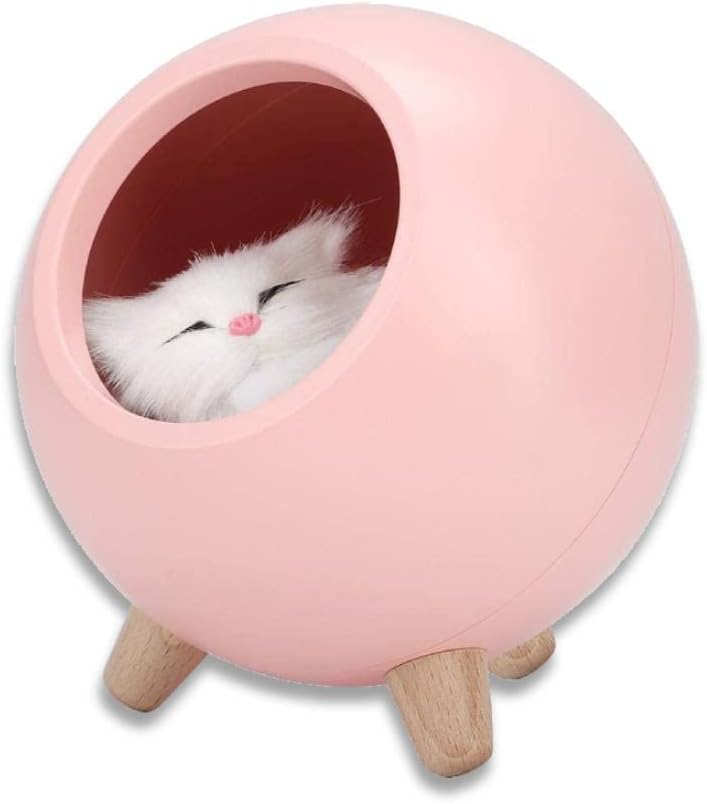 Yosoo Cat Pet House, Cute Cat Night Light Little Pet House USB Charging LED Night Lamp Bedroom Lighting Lamp()