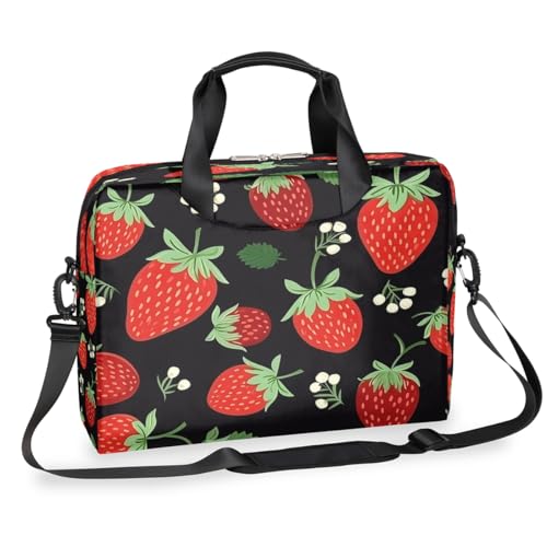 Bolsa para portátil con diseño de fresas 15.6 pulg. miniatura 1
