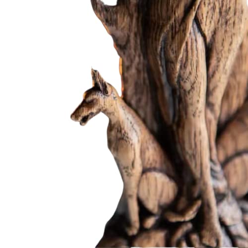 Estatua Diosa Hécate de Magia y Hechicería Oro miniatura 3