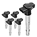 Set of 5 Ignition Coil Pack for Volkswagen Beetle Golf Jetta Passat Rabbit I5 2.5L Audi RS4 RS5 Q5