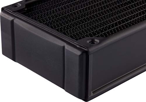 Corsair Hydro X Serie, XR7 360 mm Radiatore Sottile per Raffreddamento a Liquido (Tripli Supporti Ventole da 120 mm,  Installazione Struttura di Rame di con Guide delle Viti Delle Ventole) Nero