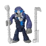 Fisher-Price Replacement Part Imaginext Gorilla Fortress Playset - HML57 - GYX00 ~ Replacement Posable Monkey Figure with Eye Patch and Two Gray Weapons ~ Works Well with Other Sets Too!