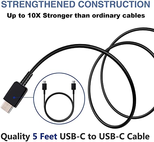 Image of for Samsung Original Type C to C Cable - 3.28 Feet (1 Meter), Black