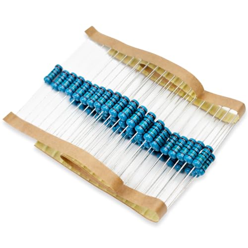 Innfeeltech 50 piezas 1w 1% de tolerancia resistencia a película metálica de 150 Ohm para proyectos y experimentos de bricolaje