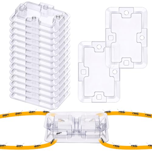 Qualirey 32 Pcs Ant Bait Stations Reusable (Bait NOT Included), Multi Surface Ant Killer Trap for...