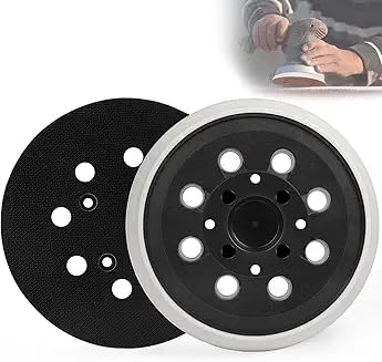 CDDCWZ 2 pezzi di platorello da 125 mm con gancio e anello 8 fori Compatibile con Bosch PEX 400 AE/4000 AE PEX 300 AE e levigatrice eccentrica AdvancedOrbit 18