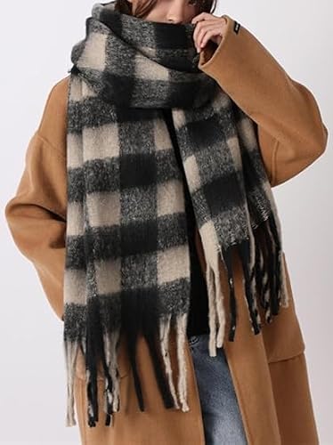 Krorifiu Women Chunky Oversized Scarf,Soft Warm Winter Big Blanket Scarves — view 3
