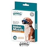 Es un bozal muy suave para tu perro diseñado para cortos períodos de uso, su material es de nylon, para que lo puedas ajustar a la medida del hocico de tu perro