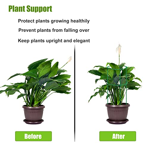 Fogwowo 2 Packs Tomato Cages Plant Support Cages,Assembled 1 Tier Adjustable Garden Trellis For Vegetables,Fruits,Climbing Plants,Pots,Flowers,Vines #TOP4