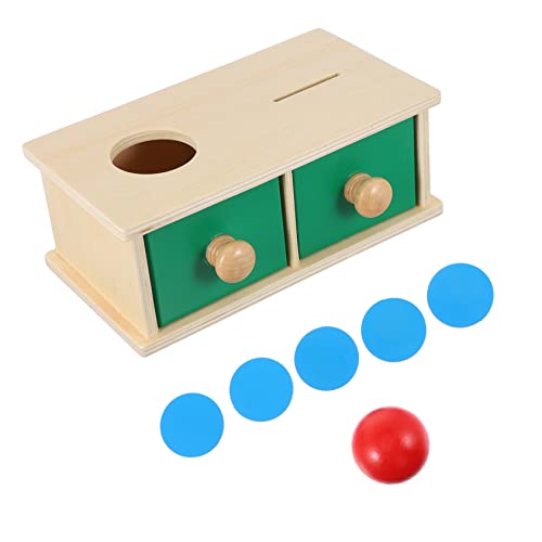 SUPVOX Box Coin Box for Boys for Babies for for Girl for 1 Year Old Shape Sorter for 2 Year Old Girl Wood
