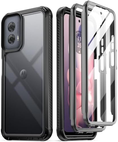 NageBee Full Body Case For Motorola Moto G8 Plus – Slim Built-In Screen Protector, Shockproof, Wireless Charging Compatible