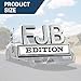 FJB Edition Car Emblem, 3D Letters FJB Car Edition Emblem, Car Decal 3D Raised Letters Bumper Sticker, 3D Decals Tailgate Insert Letters Alloy Car Truck Accessories Badge Fit for Cars Bumper