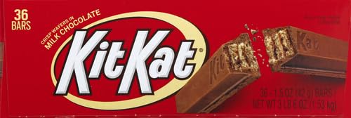 Image of KIT KAT Milk Chocolate Wafer Candy Bars, 1.5 oz (Pack of 72)