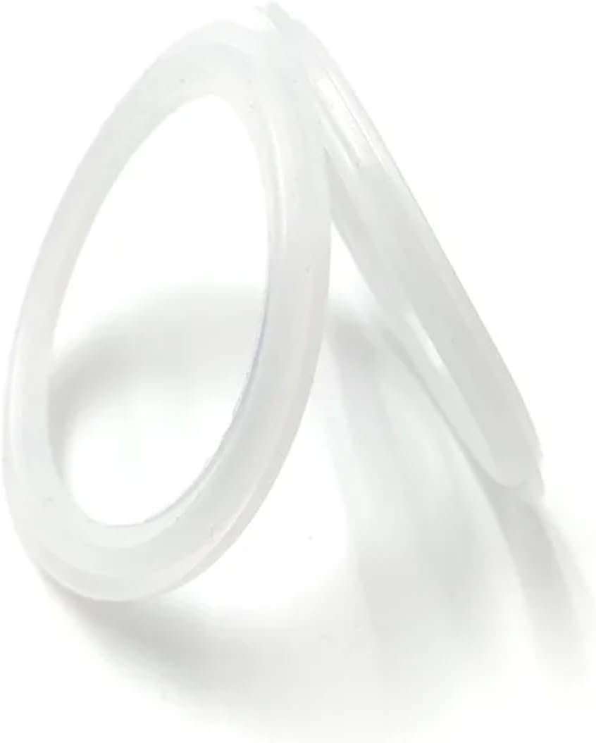 Silicone Rubber Food Grade Seal Washer Tri Clamp Ferrule Gasket ISO Pressure Silicon for(10 PCS_19MM-25.4MM)