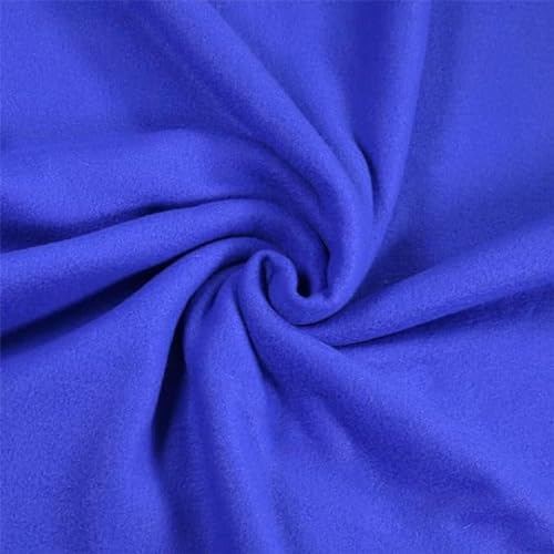 FabricLA Polar Fleece Fabric 60" Wide - Soft Plush 280 GSM Heavyweight Anti-Pill Blanket Fabric for Sewing Throws, Ponchos, Pillow Covers, PJ Pants, Cushions and Liners, Royal Blue, 3 Yards