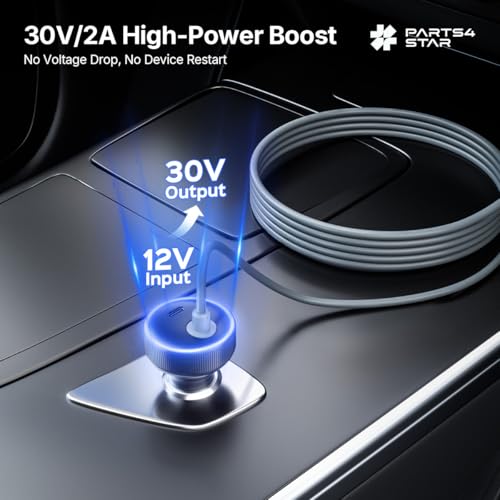 Starlink Mini Car Adapter with 9.8FT DC Cable , 2-in-1 12V to 30V DC — view 2