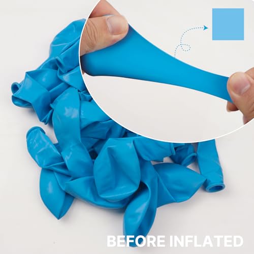 Image of PartyWoo Light Blue Balloons 50pcs Baby Pastel Blue Color 12 Inch | Balloons for Baby Shower Wedding Gender Reveal Graduation Mermaid Birthday Pool Anniversary Beach Party Decorations Blue-Y20