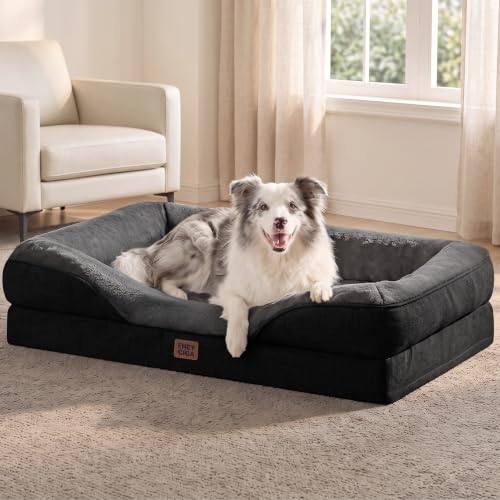 EHEYCIGA Orthopedic XL Dog Bed for Large Sized Dog, 42x30 Inch Extra Large Memory Foam Dog Couch Bed...