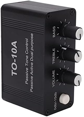 Passive EQ Tone Control, NE5532 Circuit, Full Metal Housing, with Bass and Treble Control for Sound Quality Enthusiasts and Music Lovers