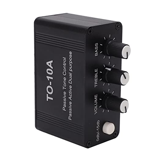Passive EQ Tone Control, NE5532 Circuit, Full Metal Housing, with Bass and Treble Control for Sound Quality Enthusiasts and Music Lovers