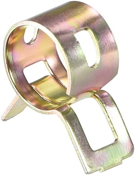 uxcell 15mm 5/8inch Spring Band Type Action Fuel/Silicone Vacuum Hose Pipe Clamp Low Pressure Air Clip Clamp 100pcs