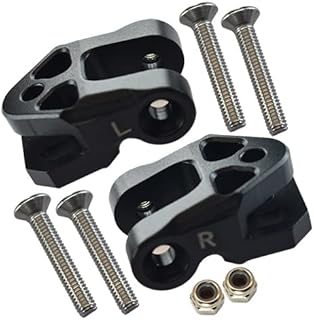 Aluminum Rear Lower Axle Mount Set For Rear Suspension Links For LOSI 1:6 4WD Super Baja Rey LOS05013 / Super Baja Rey 2.0 LOS05021 Upgrades - Black
