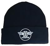  Hanomag Oldtimer Rollmütze  Schwarz  Stick weiß