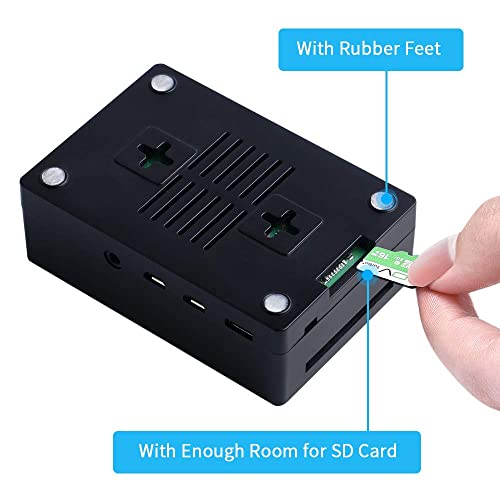 Image of GeeekPi 3.5 inch Touch Screen with Case for Raspberry Pi 4, with Fan and Heatsinks, 320x480 Resolution TFT LCD Display for Raspberry Pi 4 Model B (Pi Board NOT Included)