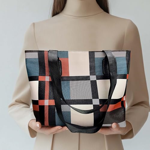 Bolso Tote para Mujer con Gran Capacidad y Asa Contrastante miniatura 3