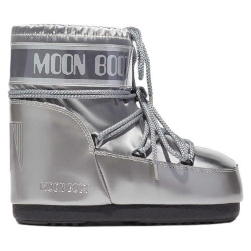 Moon Boot bottes de neige chaudes et imperméables pour fille coloris argent