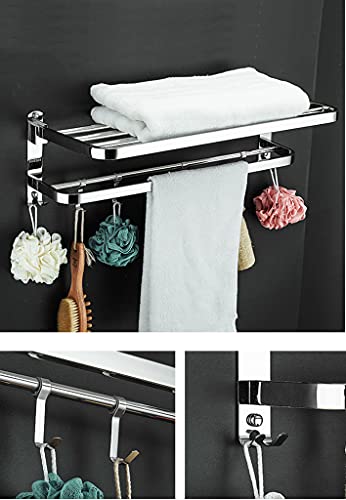 Rack de serviette en acier inoxydable CRODY pour une salle de bain ordonnée et chaleureuse