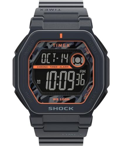 Montre digitale Timex hommes bracelet plastique Command Encounter montre sport étanche noire