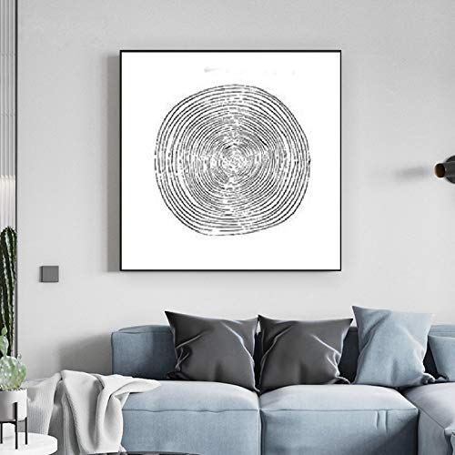 Impression sur toile abstraite nordique affiche géométrique haut de gamme 70x70cm sans cadre
