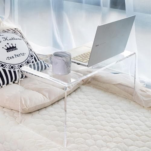 Mesa auxiliar de acrílico transparente para sofá y salón 5