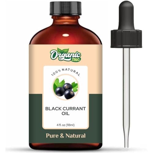 Image of Organic Zing Black Currant (Ribes nigrum) Oil | Pure & Natural Essential Oil for Skincare, Hair care & Massage - 118ml /3.99fl oz