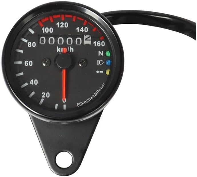 Meter Odometer Application：Motorcycle Instrument Odometer Universal Motorcycle Odometer Speedometer Gauge For Bobber For Chopper Cafe