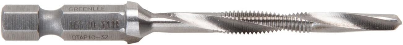 Greenlee DTAP3/8-16 Drill/Tap/Countersink Bit, 3/8-16X3 1/4 L