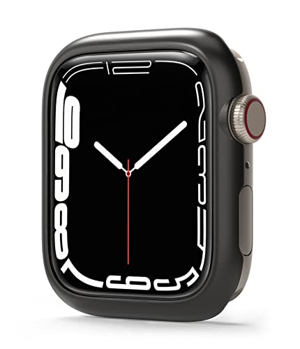 �yRingke�zApple Watch 9 / 8 / 7 45mm �P�[�X BEZEL STYLING �ϐF�h�~ �ϏՌ� �����^ �ی�P�[�X �X�e�����X�� ���^���b�N �A�b�v���E�H�b�` �E���g�� 9 / 8 / 7 45mm �X�}�[�g�E�H�b�` ���^���b�N