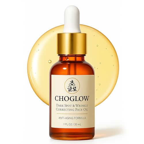 Glow Face Oil – Retinol Alternative for Dark Spots, Wrinkles & Pores – Jojoba, Moringa, Rosehip, Sea Buckthorn, Vitamin E – Anti-Aging Brightening Serum for Glowing Skin