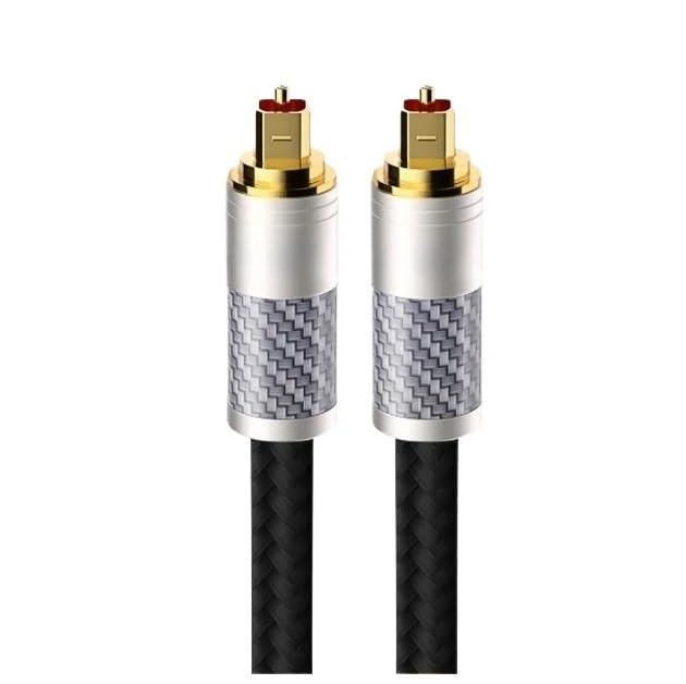 Digital Optical Audio SPDIF HiFi Coaxial Cable for Amplifiers Blu-ray Soundbar Fiber Cable(Fang to Fang,5m)