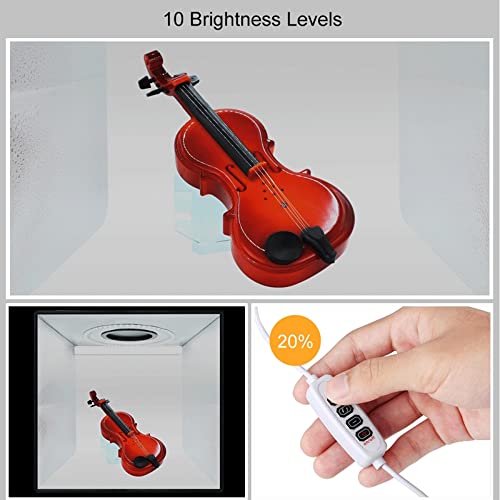 Jethrora Lightbox mini photo studio caixa de luz com 6 cores cenários foto tiro tenda kit 80 pçs led
